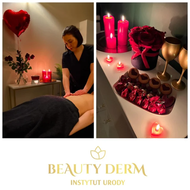 Zapraszamy do spędzenia Walentynek w Beauty Derm❤️ 
Przyjdź ze swoją bliską osobą lub zabierz siebie na randkę!
Zapomnij na chwilę o świecie i zanurz się w romantycznej atmosferze. Zapewnimy Ci błogi relaks przy lampce szampana i słodki poczęstunek💆‍♀️💆‍♂️  #walentynki #walentynkiwrocław #dzienzakochanych #beautyday #zabiegikosmetycznewrocław #spawroclaw #masażewrocław #kobidowrocław #masażciała #salonkosmetycznywrocław